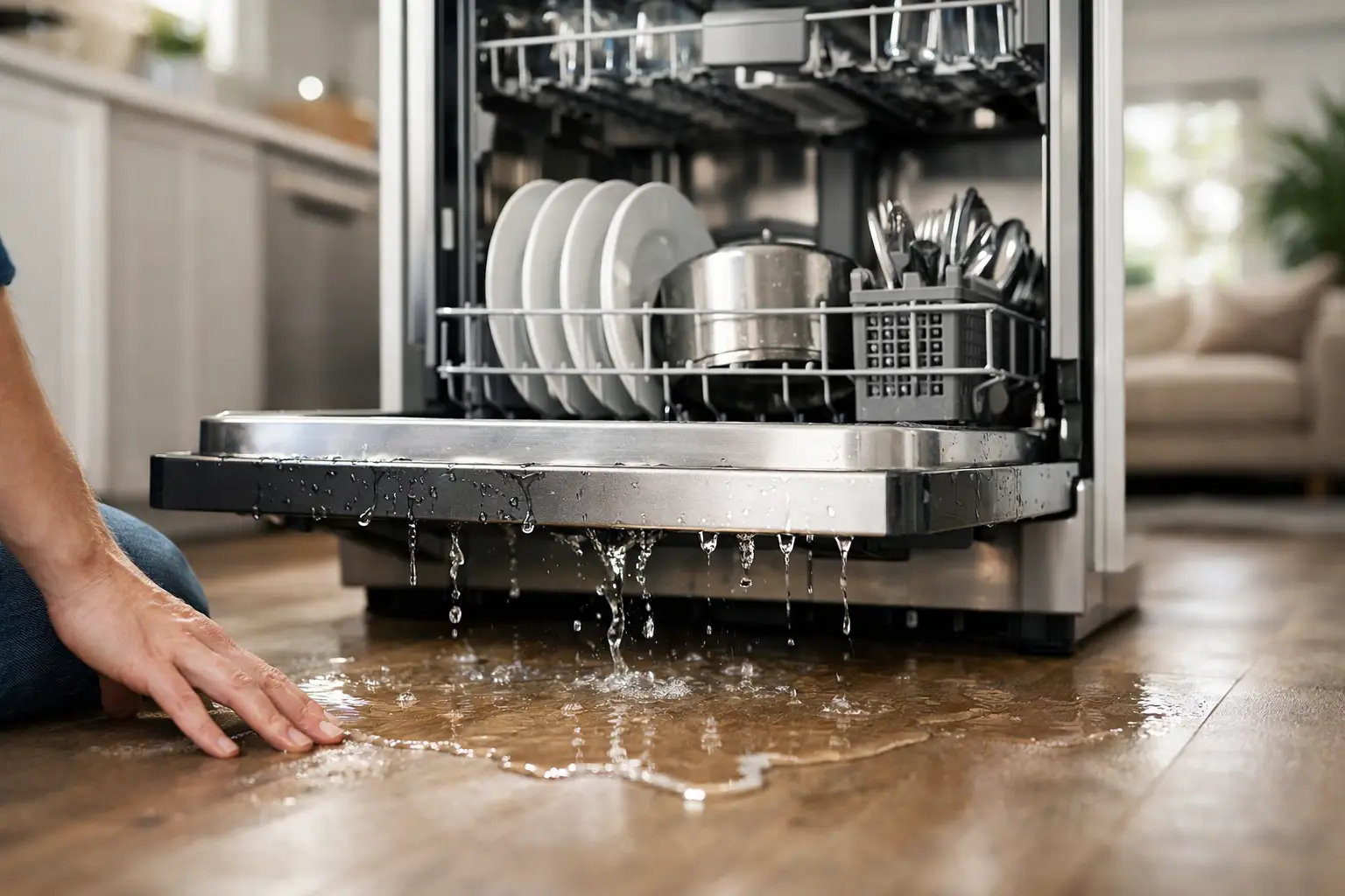What Causes Dishwasher Leaking Water? 8 Common Causes